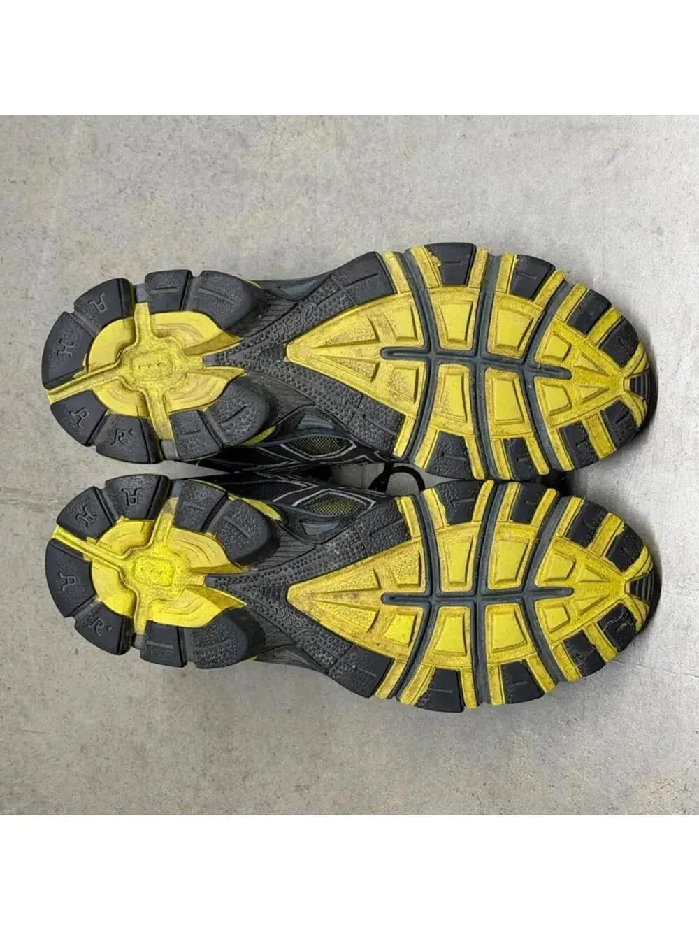 ASICS Gel-Trail Sensor 5 Black/Blue/Yellow Running Shoes Mens Size 9.5